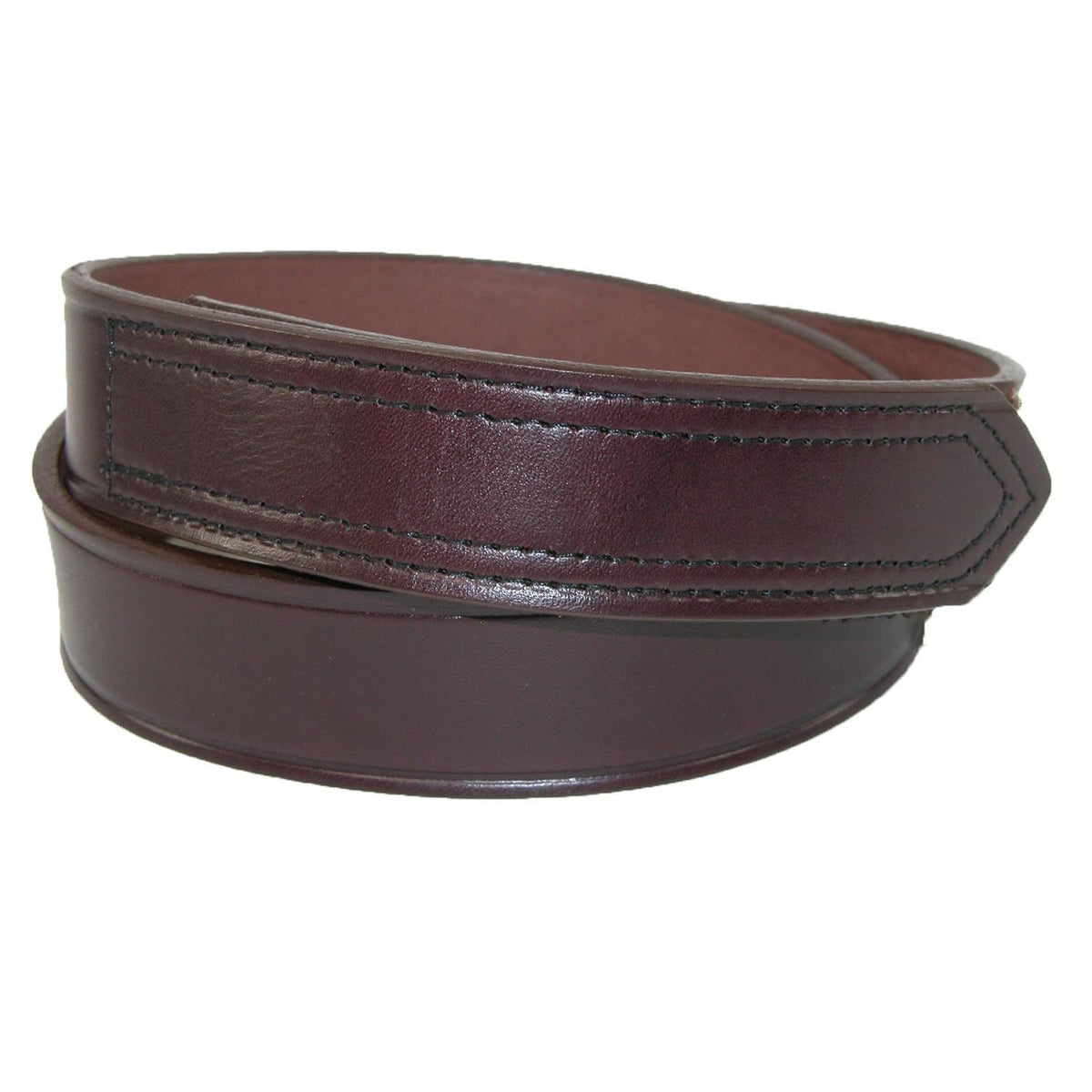 Men's Big & Tall Leather No Scratch Work Belt with Hook and Loop