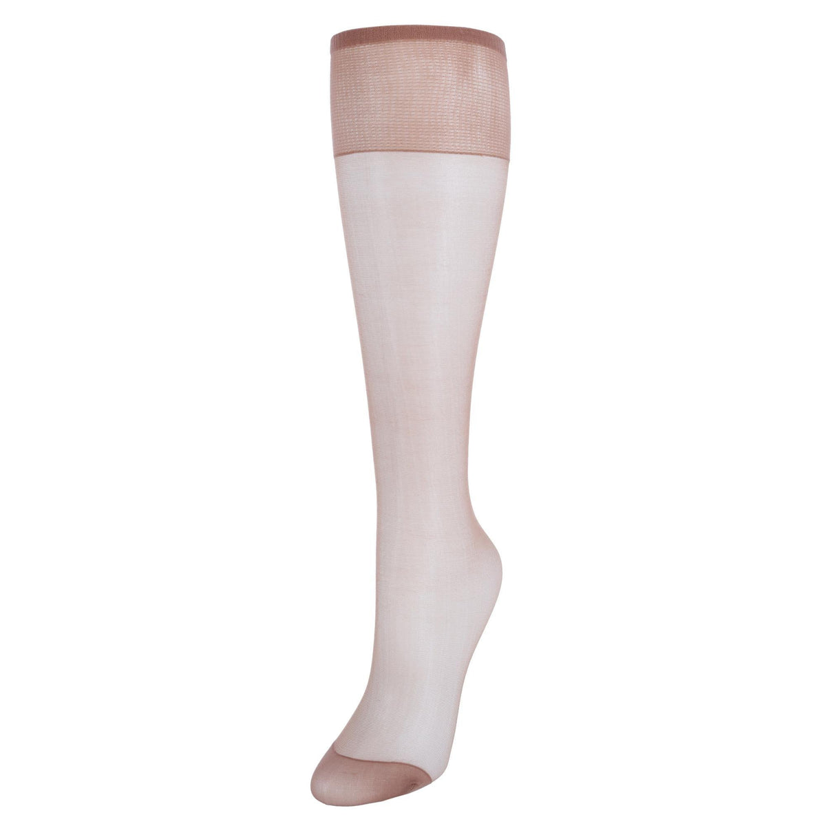 Women's Silk Reflections Sheer Knee Highs Reinforced Toe (2 Pack) by