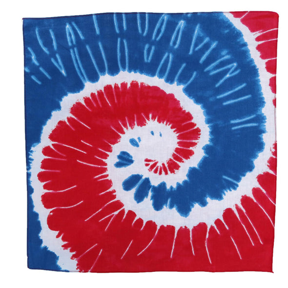 Patriotic Swirl Tie-Dye Bandana