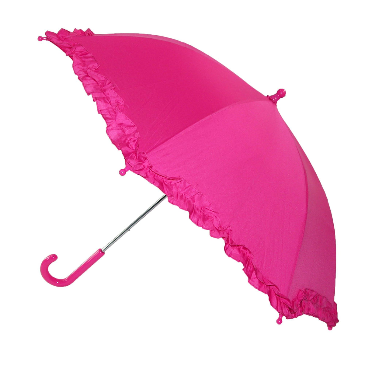 Kid's Ruffled Umbrella with Hook Handle by iRain