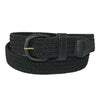 Men's Elastic Braided Belt with Covered Buckle