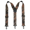 Men's Elastic Camouflage Suspenders with Black Swivel Clips