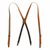 Coated Leather Clip-End 3/4 Inch Suspenders