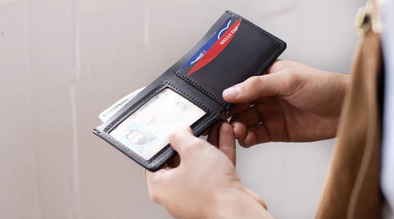 Man holding wallet