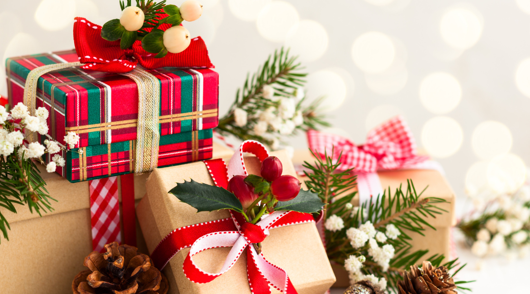 Pile of Christmas presents