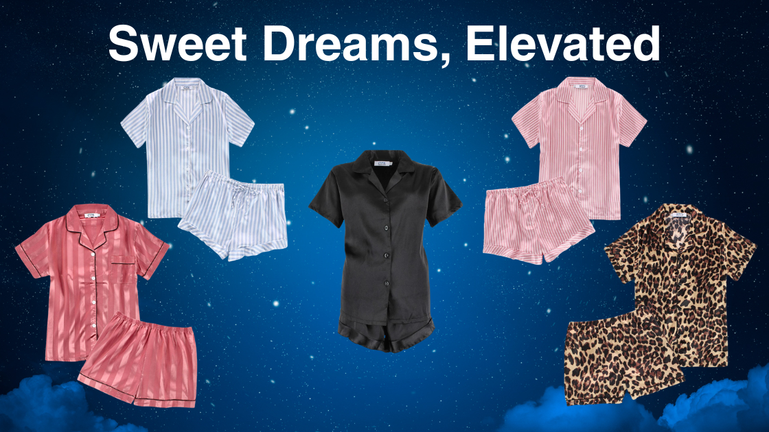 Women's CTM® Satin Pajama Sets