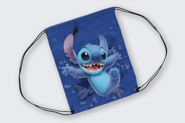 Drawstring bag with Stitch