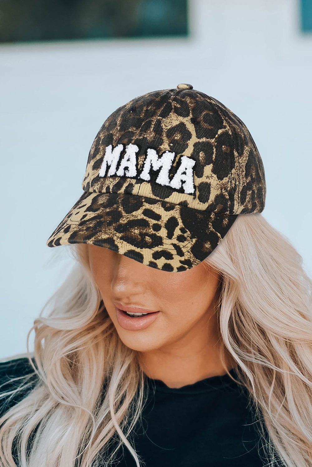 Poppy Lee Lane Women's Leopard MAMA Baseball Cap - leopard