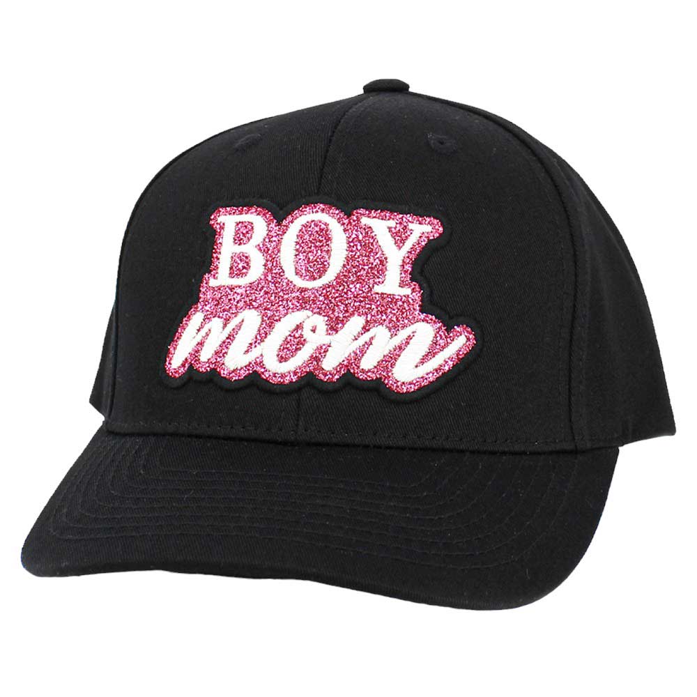 Madeline Love Women's Boy Mom Message Baseball Cap - black
