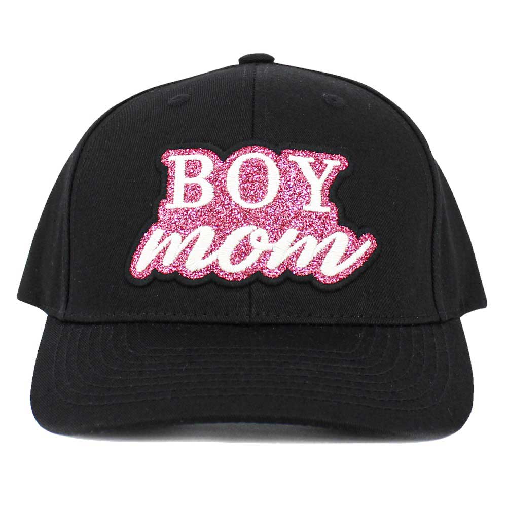 Madeline Love Women's Boy Mom Message Baseball Cap - black