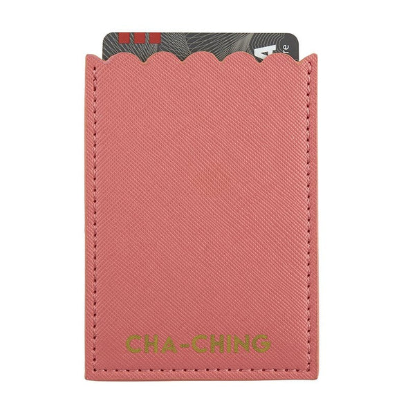 The Bullish Store Cha Ching Phone Pocket in Coral Pink