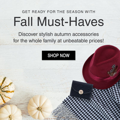 Get ready for the season with fall must-haves. Discover stylish autumn accessories for the whole family at unbeatable prices! width=