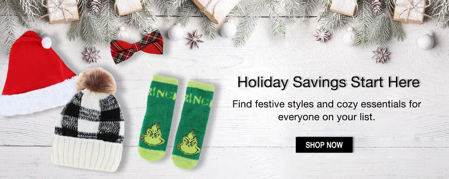 Holiday Savings Start Here: Find festive styles and cozy essentials for everyone on your list. Shop now! width=
