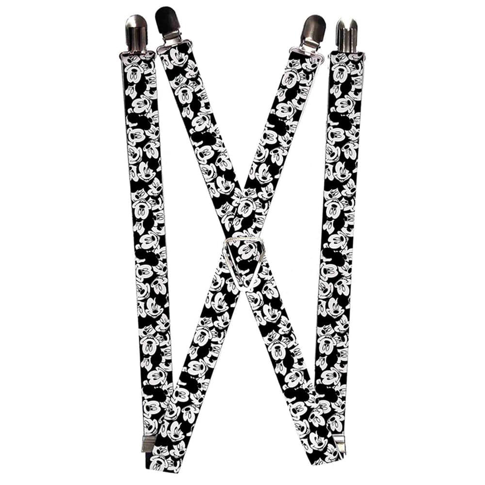 Buckle Down Unisex Mickey Mouse Expressions Suspenders - one size