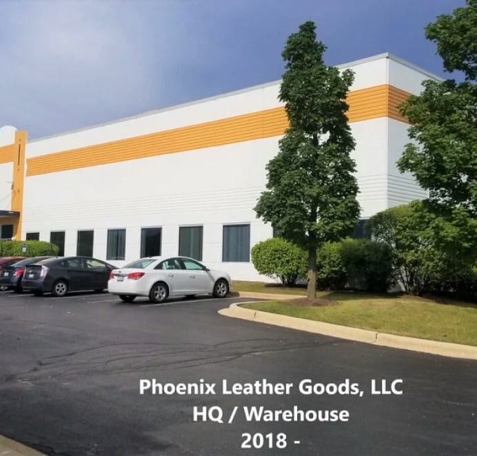 Phoenix Leather Goods, LLC headquarters and warehouse building, 2018