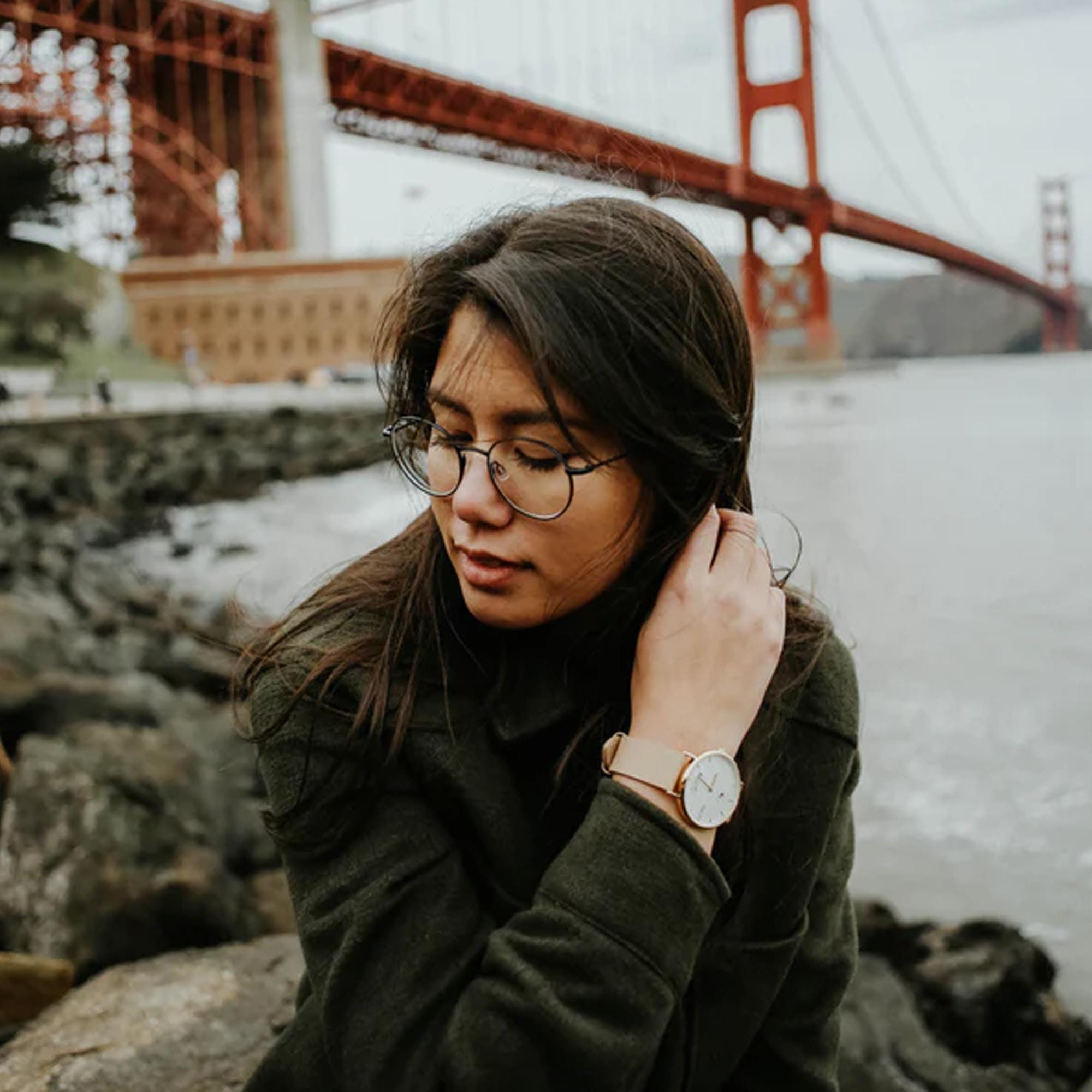 Arvo Awristacrat Gold Watch - Nude Leather Band