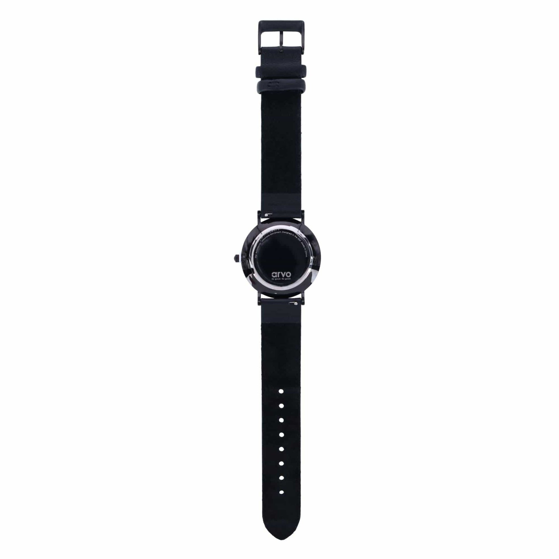 Arvo Black Awristacrat Watch - Black Band