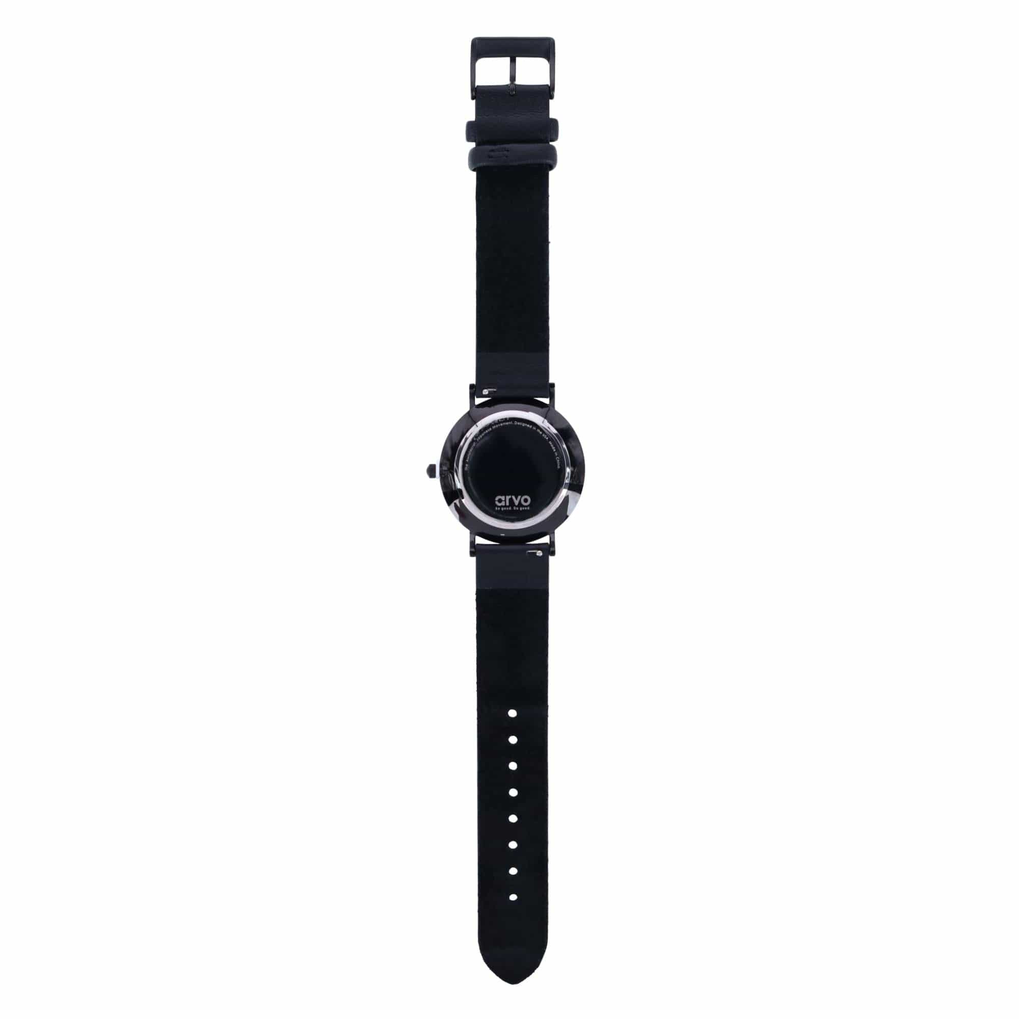 Arvo Black Awristacrat Watch - Black Band