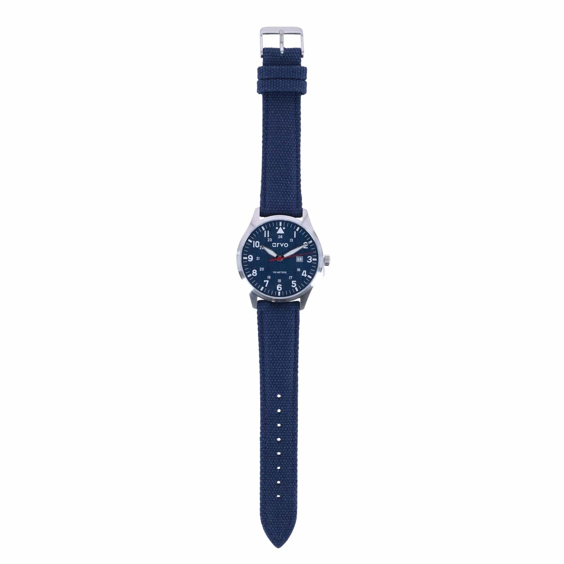Arvo Rove Field Blue Face Watch - Jeans Blue Band