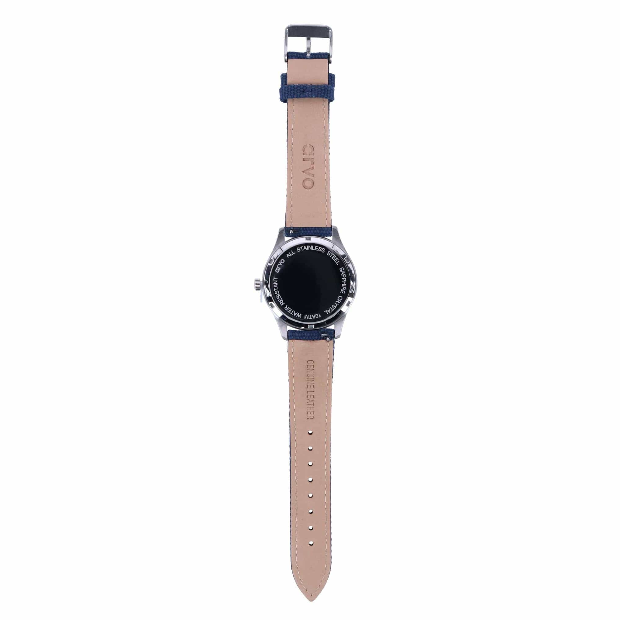 Arvo Rove Field Blue Face Watch - Jeans Blue Band
