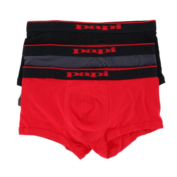 Men's Solid Black Brazilian Cut Trunks (3 Pack)