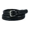 Men's Tubular Leather Braided Belt