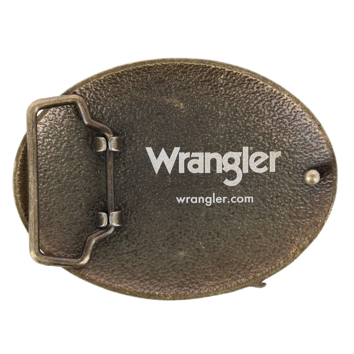 Wrangler Men's American Flag & Eagle Belt Buckle Antique Brass Finish - Antique Brass