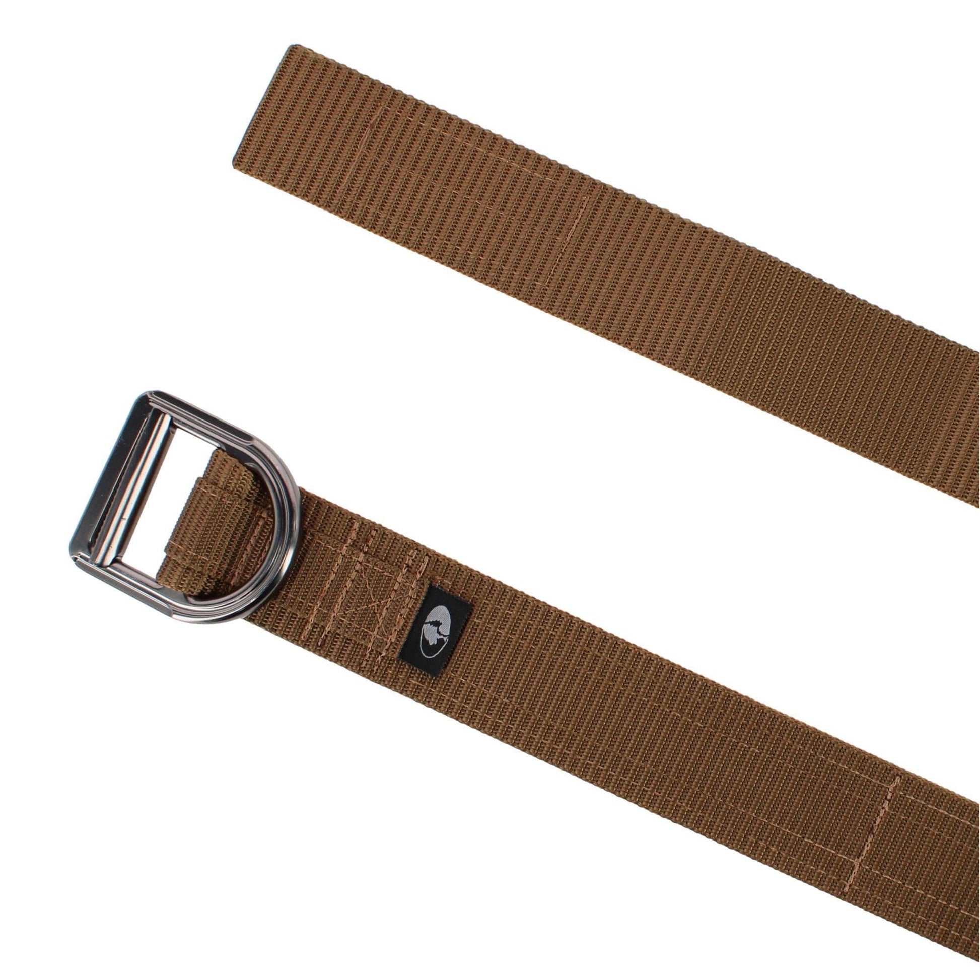 Mossy Oak Men's 45mm Tactical Web Belt with D-Ring Buckle Tan - Tan