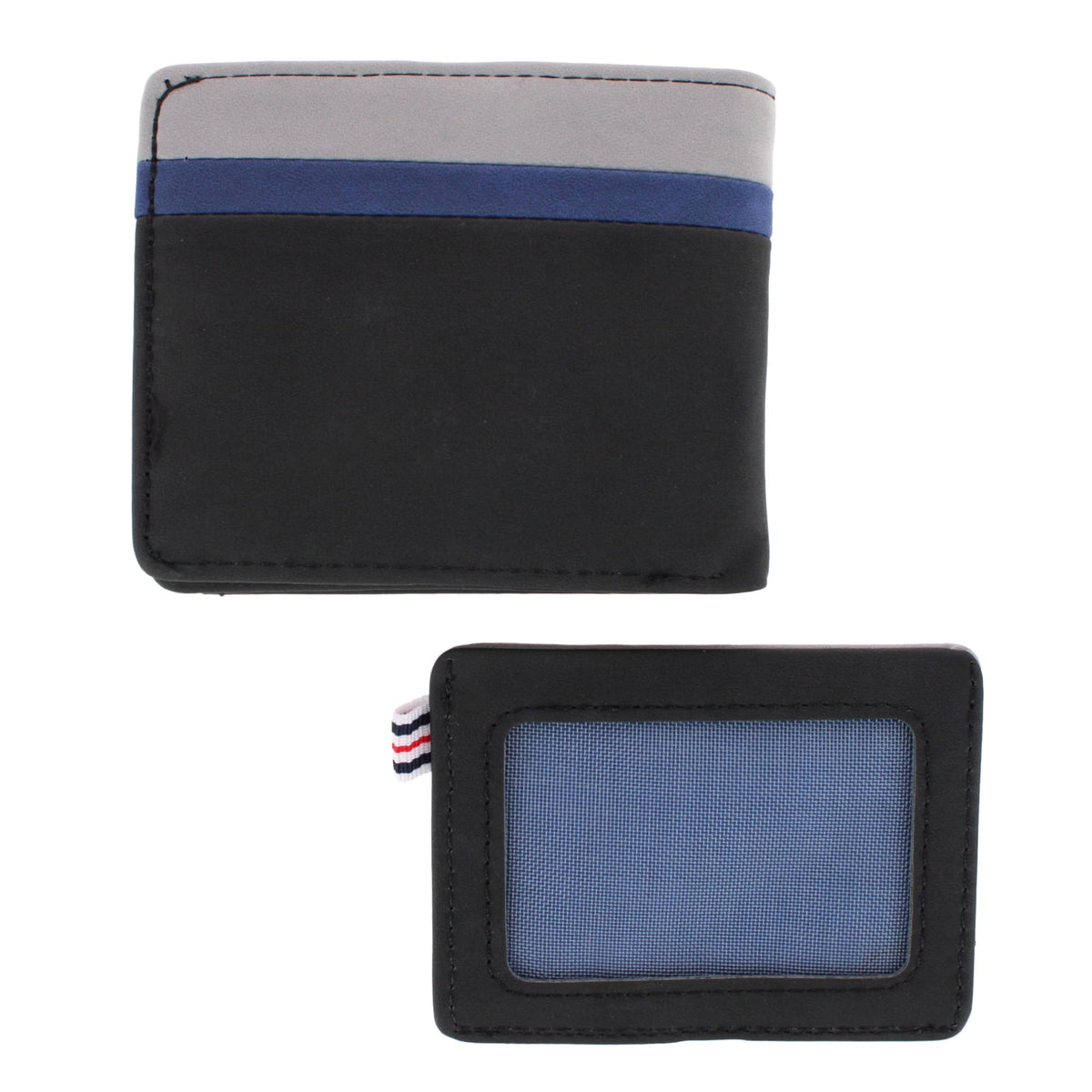 Fila Men's Bifold Wallet and Removable Passcase Gift Set - Black Multi