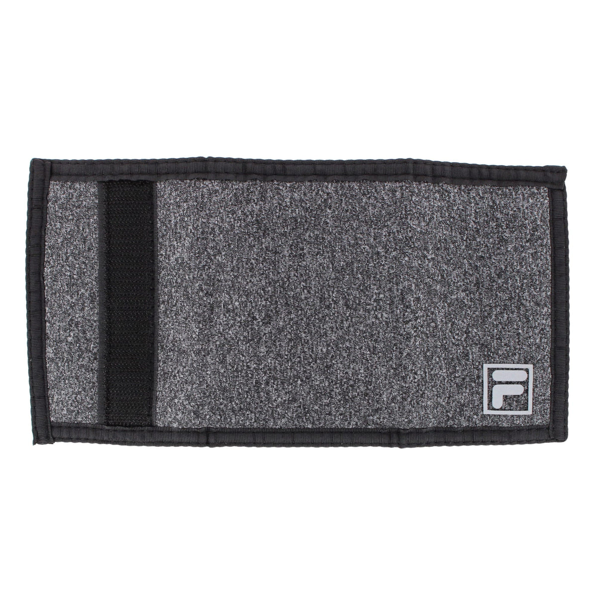 Fila Men's Sporty Trifold Wallet with Hook & Loop Closure - Black