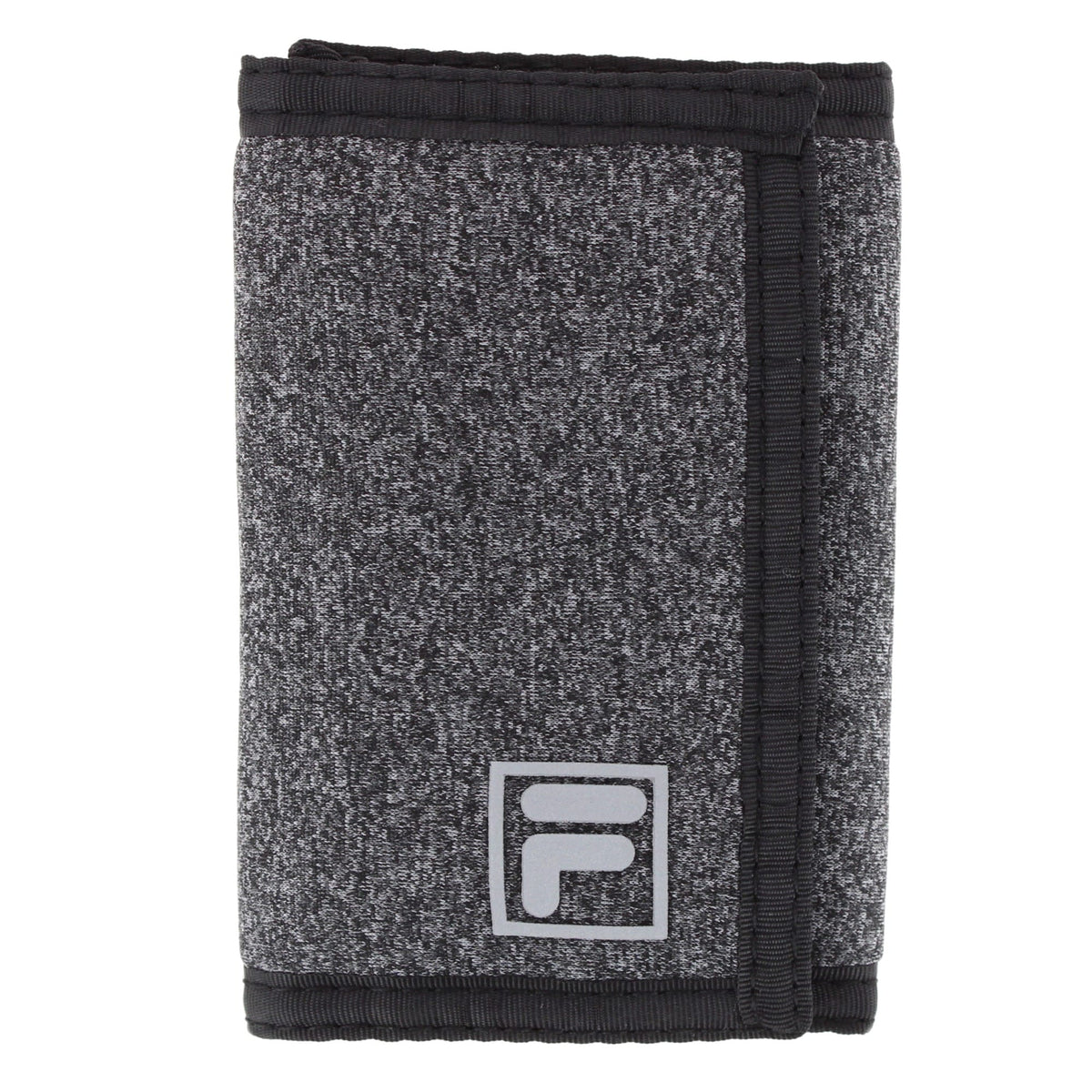 Fila Men's Sporty Trifold Wallet with Hook & Loop Closure - Men's Sporty Trifold Wallet with Hook & Loop Closure