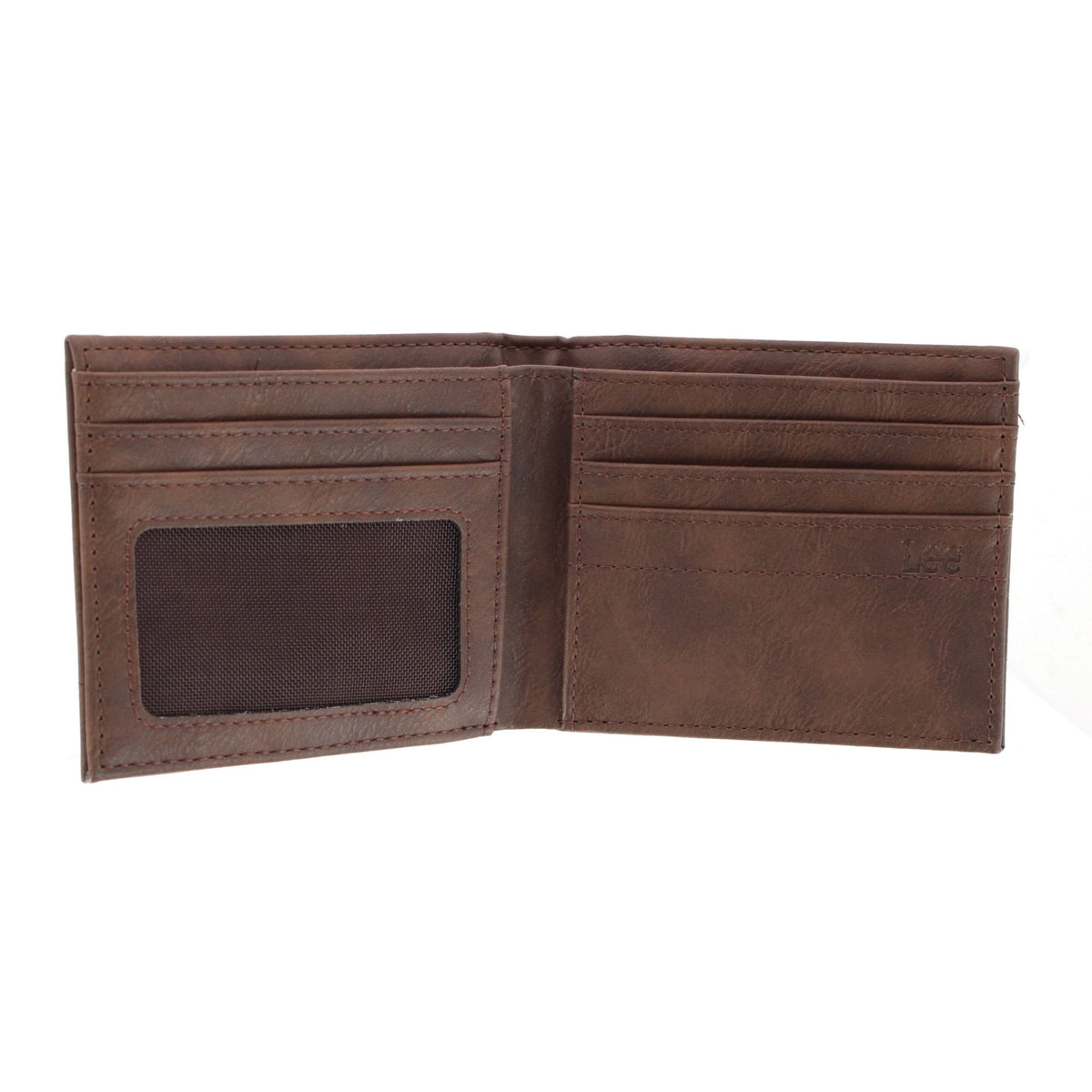 Lee Men's Bifold Wallet and Tracker Tag Keychain Gift Set - Brown