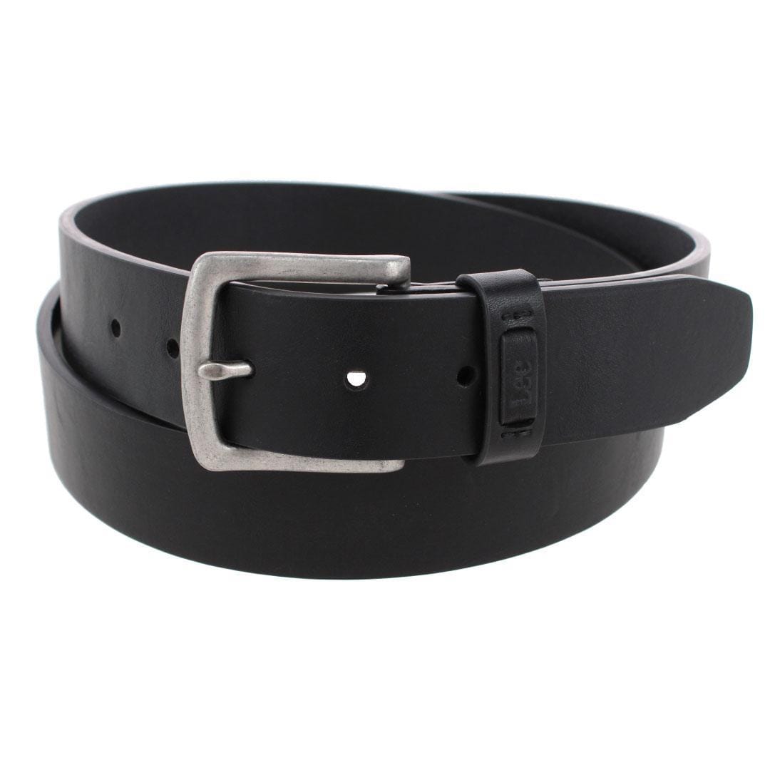 Lee Men's Big & Tall 38mm Burnished Edge Belt with Square Buckle