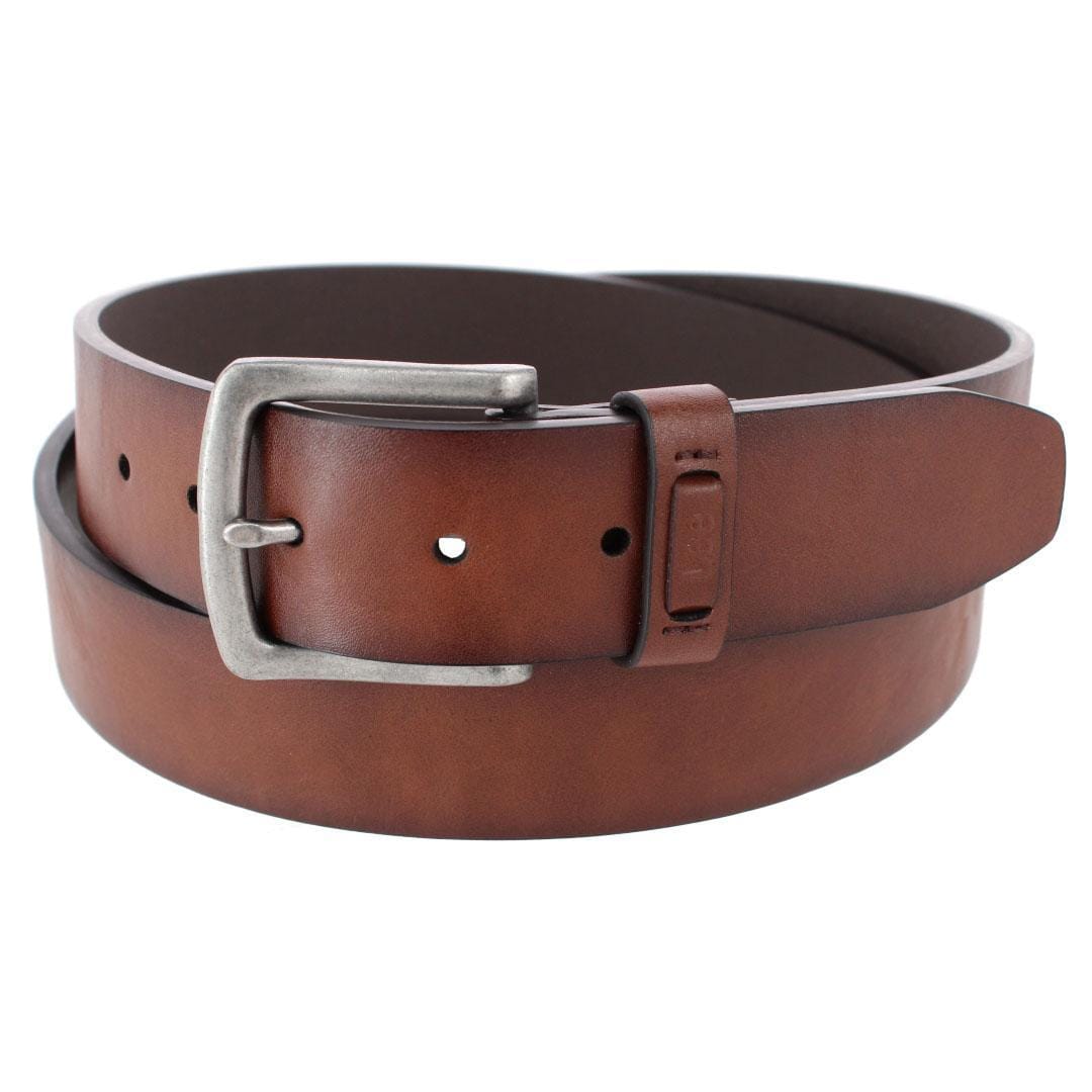 Lee Men's Big & Tall 38mm Burnished Edge Belt with Square Buckle - Men's Big & Tall 38mm Burnished Edge Belt with Square Buckle