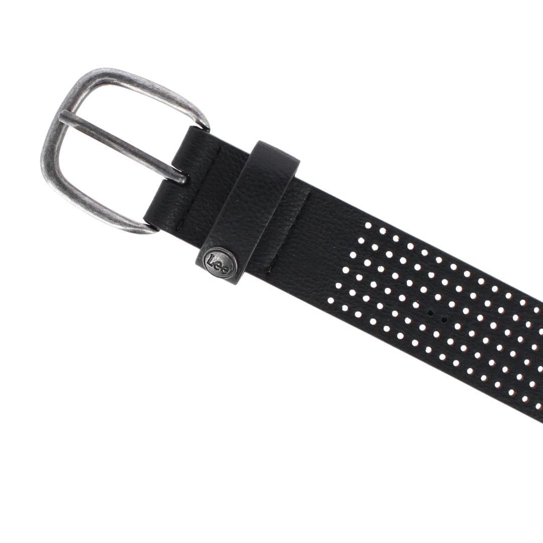 Lee Women's Perforated Tumbled Edge Belt - Black