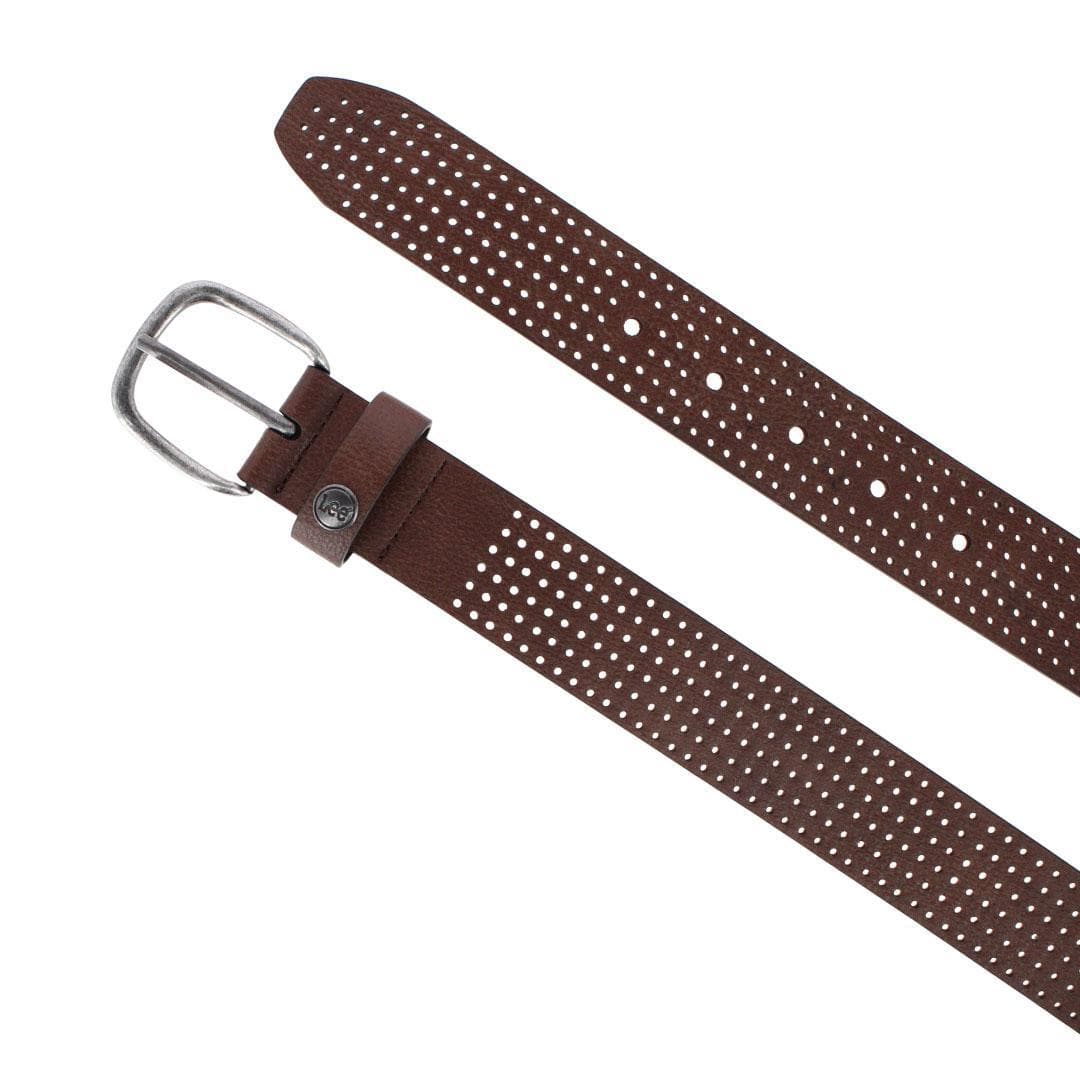 Lee Women's Perforated Tumbled Edge Belt - Brown