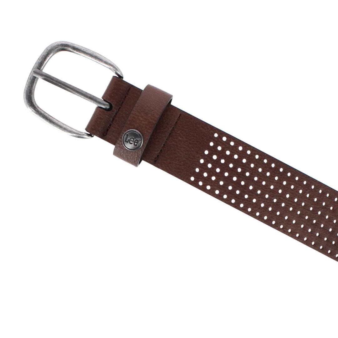 Lee Women's Perforated Tumbled Edge Belt - Brown