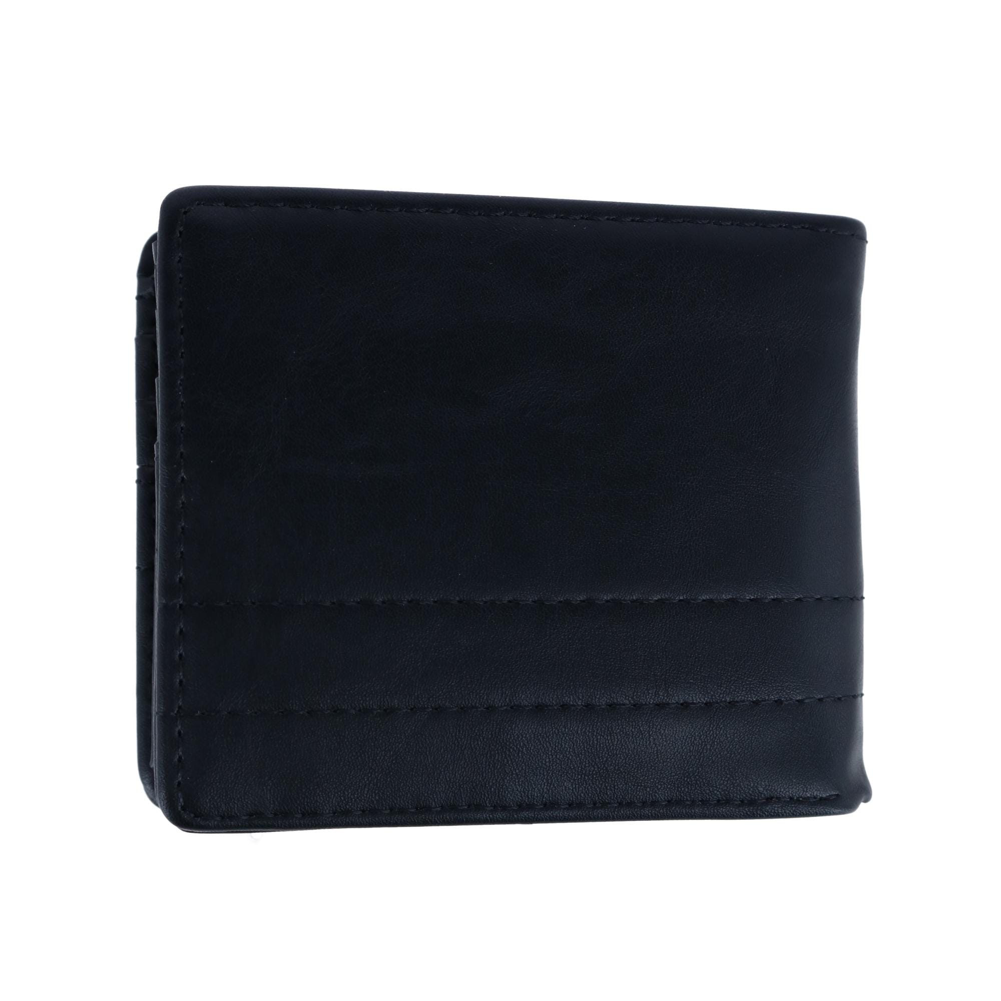 Lee Men's Embossed Passcase Wallet - Black