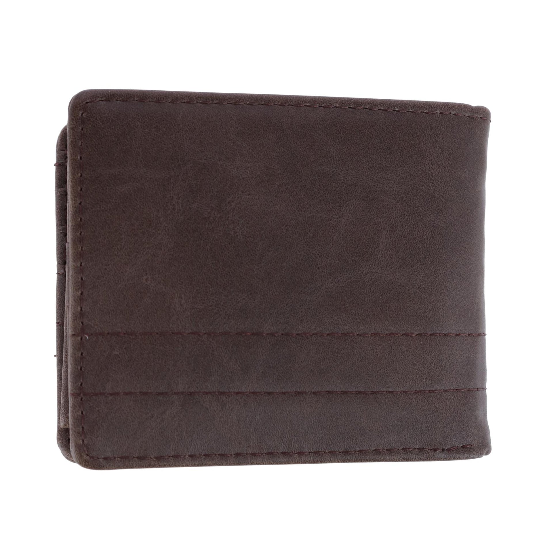 Lee Men's Embossed Passcase Wallet - Brown