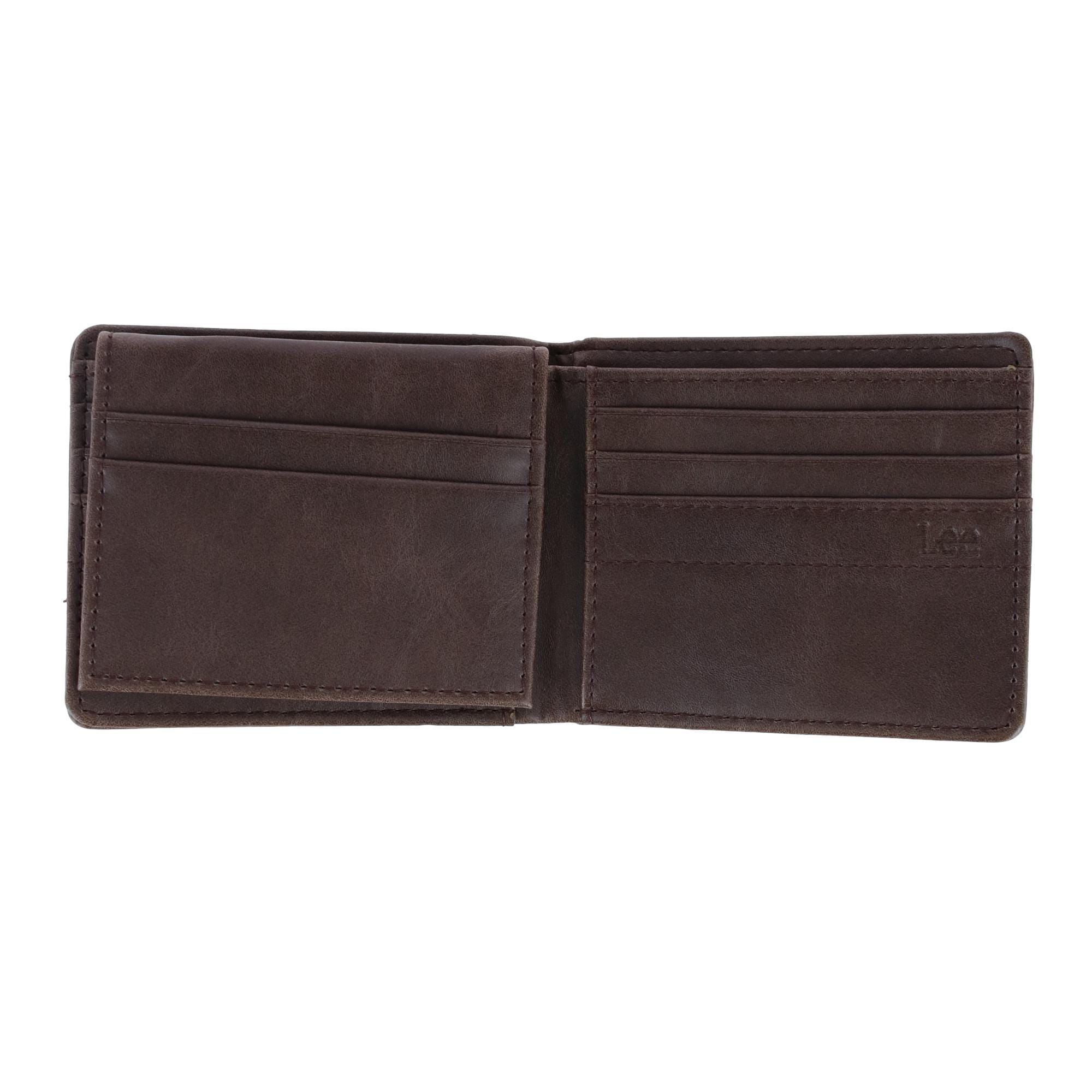 Lee Men's Embossed Passcase Wallet - Brown