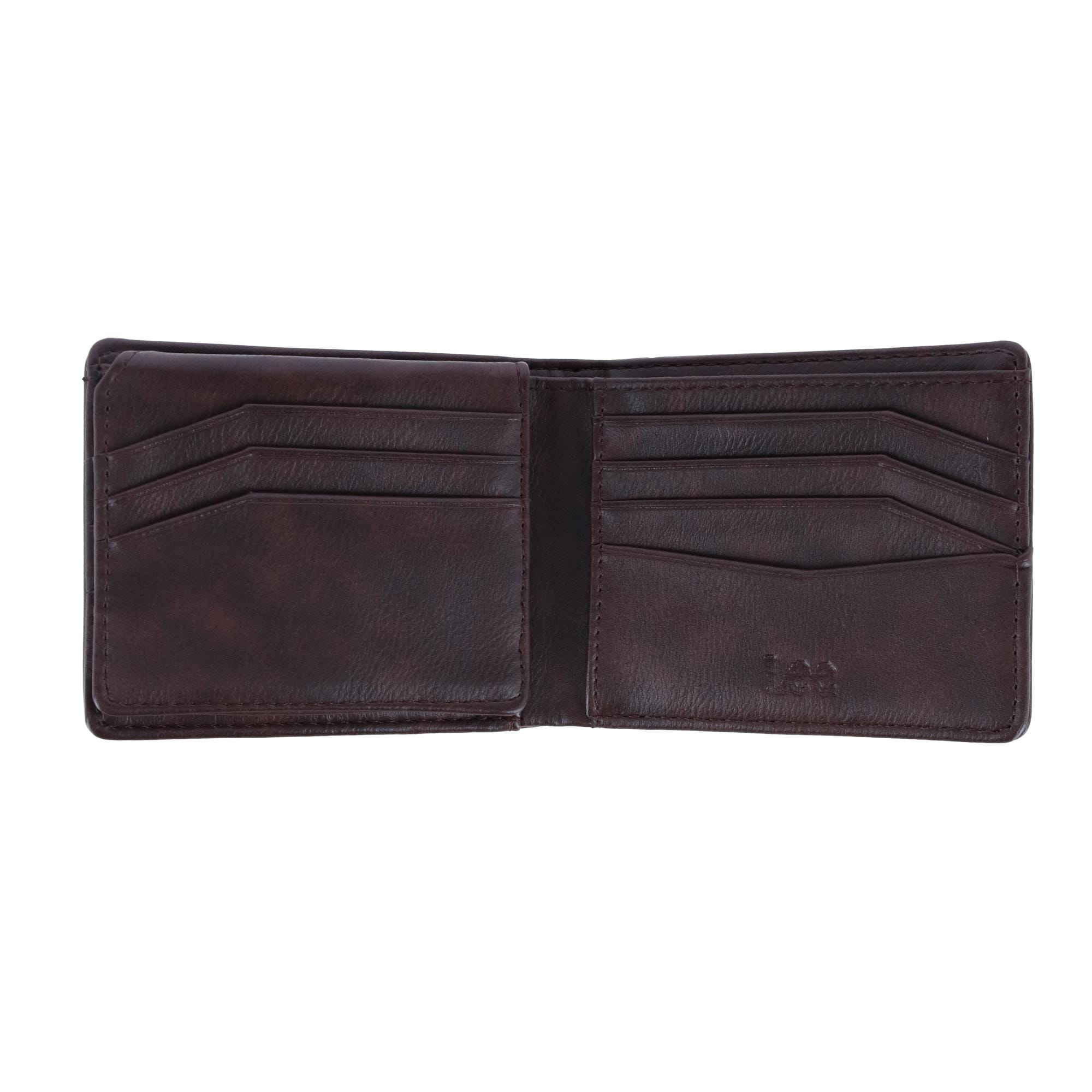 Lee Men's Pebble Grain Traveler Wallet - Brown