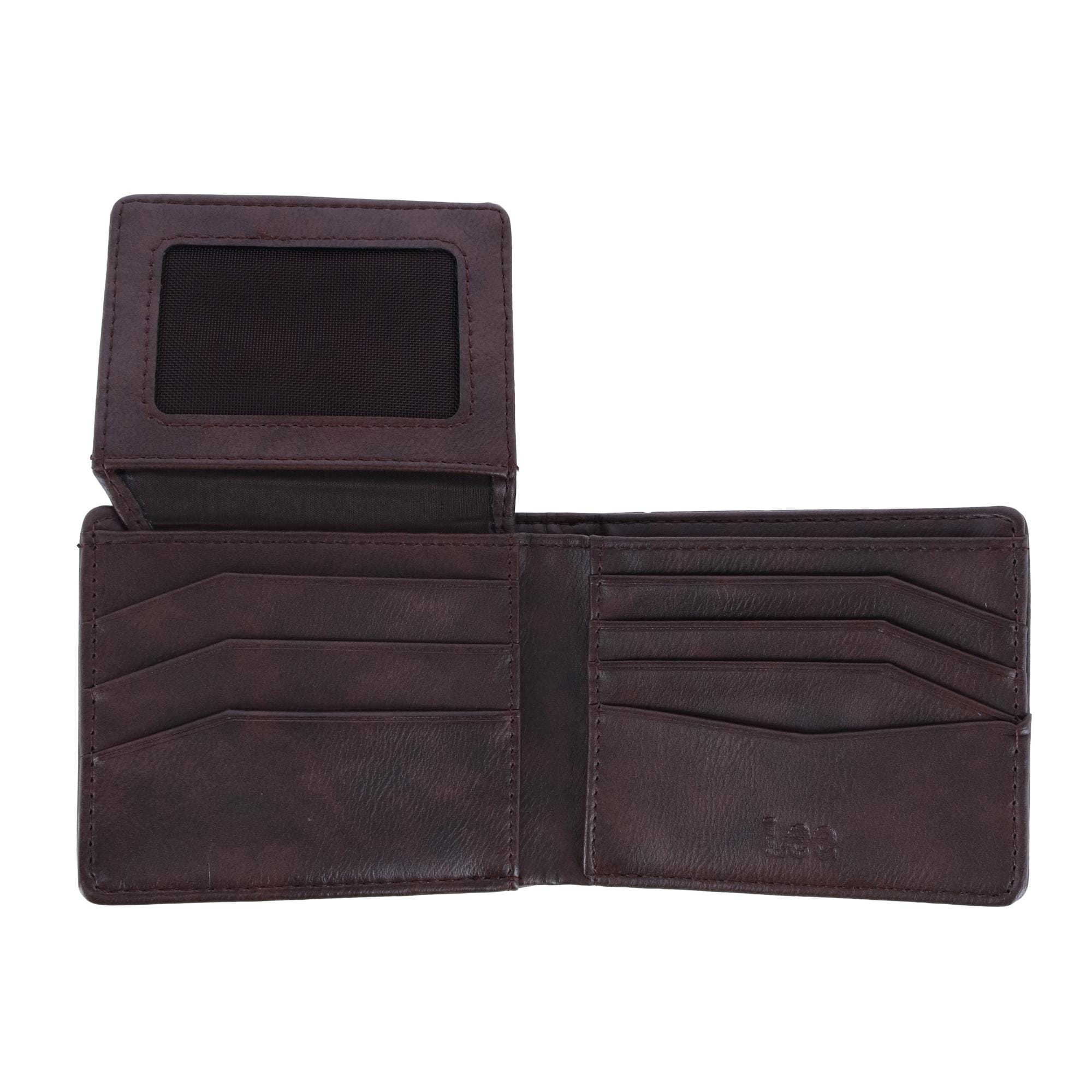 Lee Men's Pebble Grain Traveler Wallet - Brown