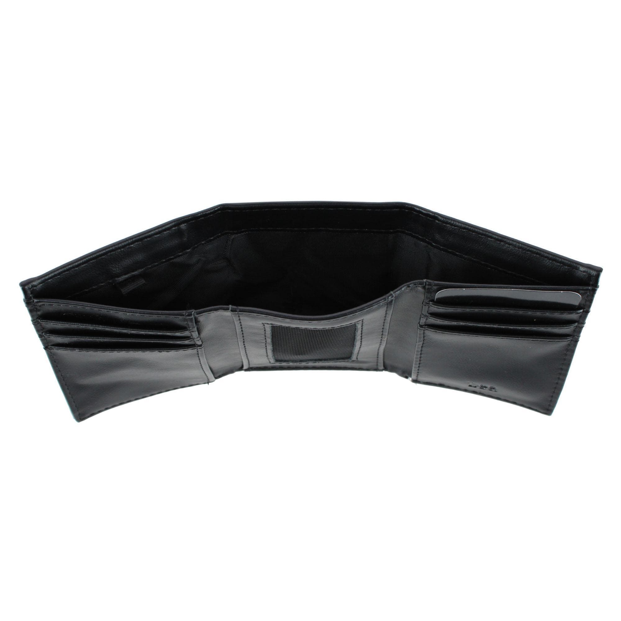 Lee Men's Smooth Trifold Wallet - Black