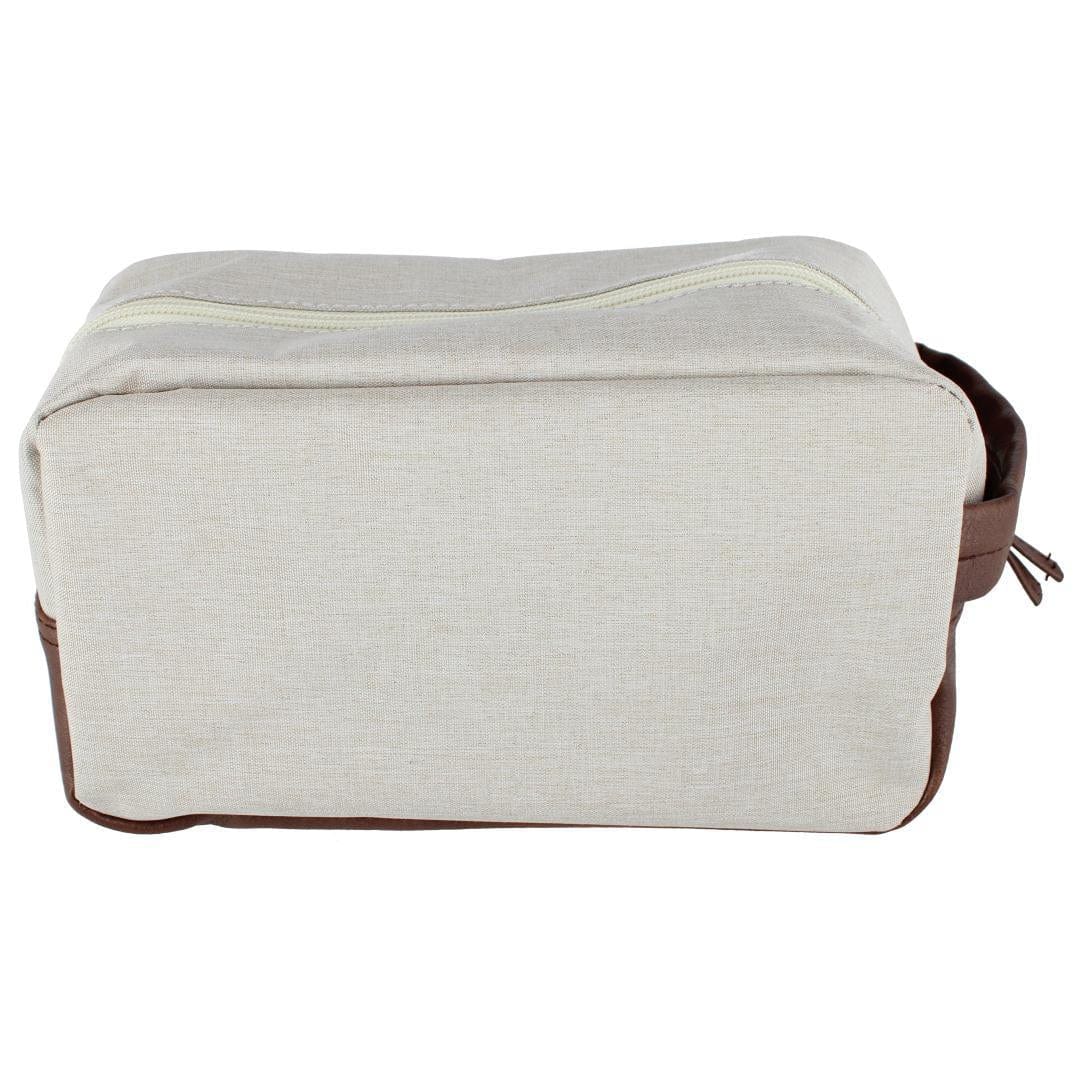 London Fog Men's Accessory Case Travel Kit with Carrying Handle - Stone