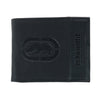 Men's Bifold Wallet with Flip-Out ID and Embossed Logo