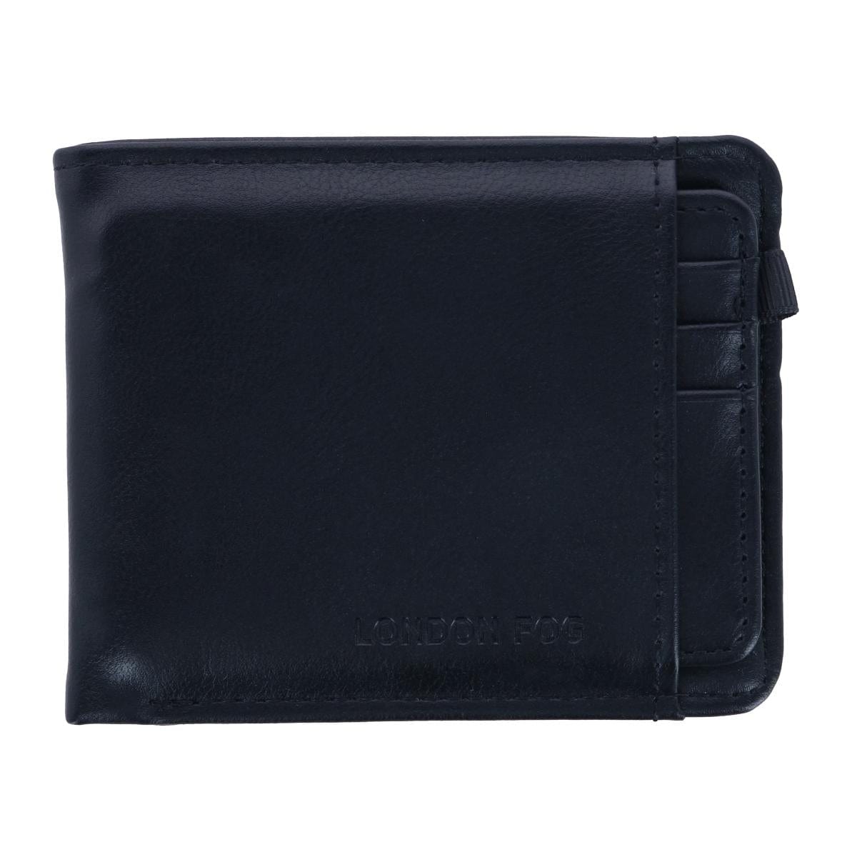 London Fog Men's Leather Passcase Wallet with Removable Case