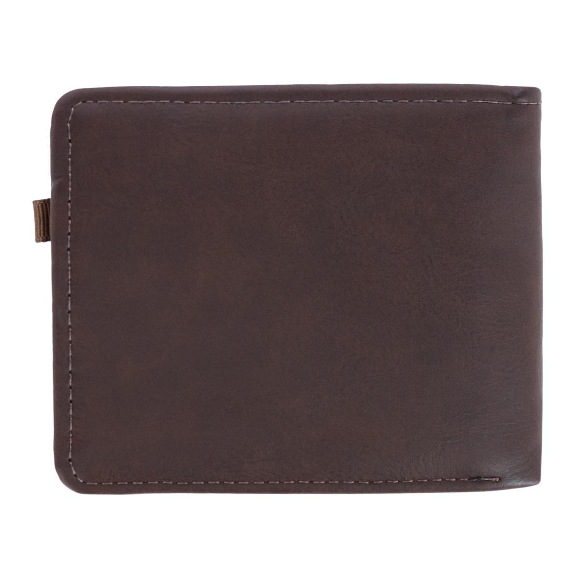London Fog Men's Leather Passcase Wallet with Removable Case - Brown