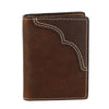 Men's Leather Card Case Wallet with Money Clip