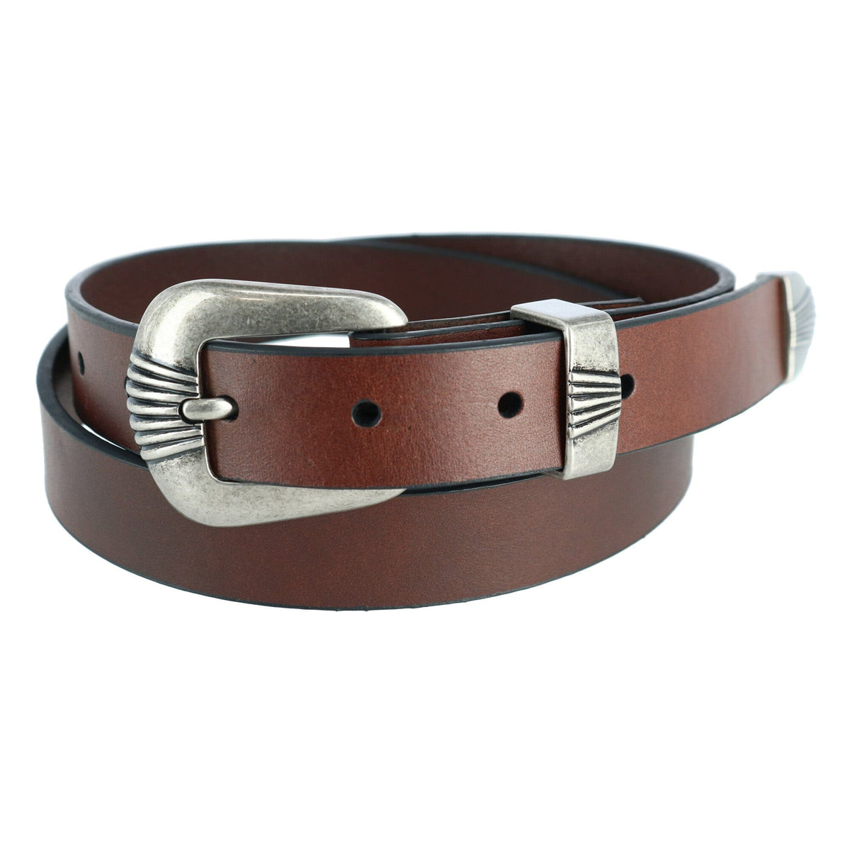 Wrangler Women's 3 Piece Belt with Veg Tanned Leather - Women's 3 Piece Belt with Veg Tanned Leather