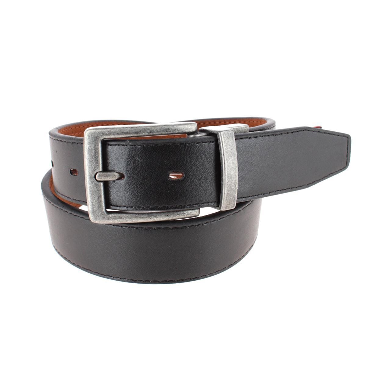 Wrangler Boy's Reversible Crazy Horse Leather Belt - Cognac/Black